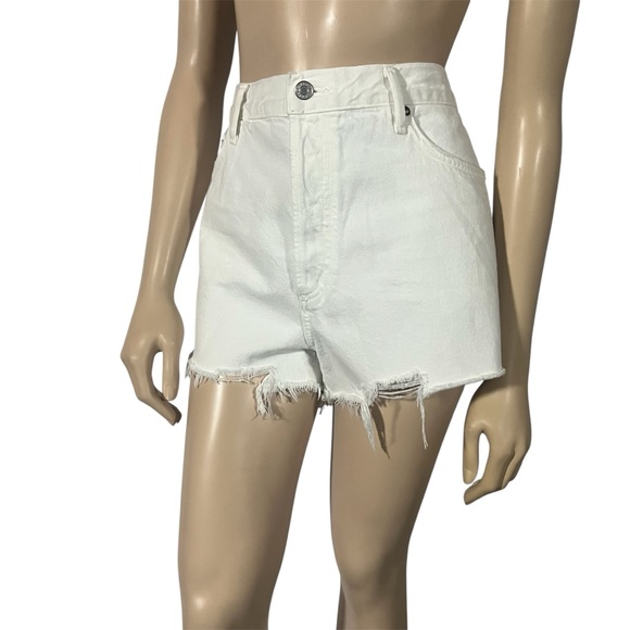 NWT AGOLDE Parker Vintage Cutoff shorts in dough - Picture 5 of 10